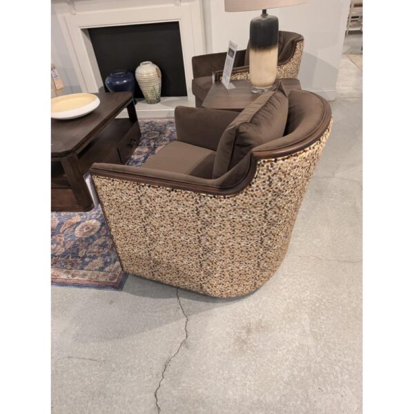 Oakley Exposed Wood Swivel Chair - Image 2